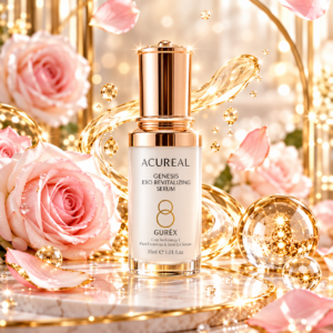Acureal 金萃能量精華 EXO Serum 30ml 玫瑰金情境圖
